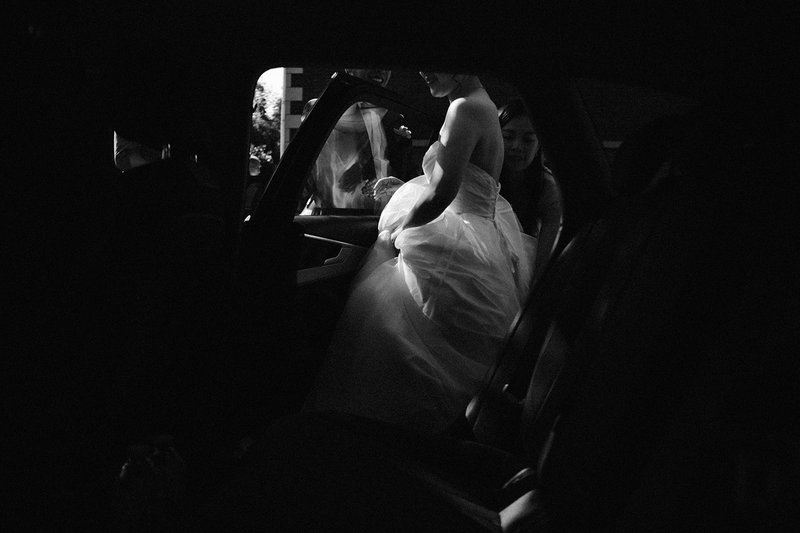 Bride Getting In The Car